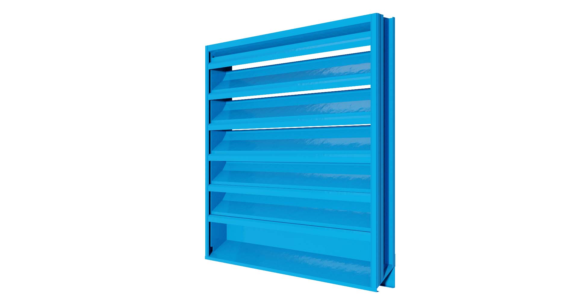 4375D Color Finish: Extruded Aluminum Stationary Louver