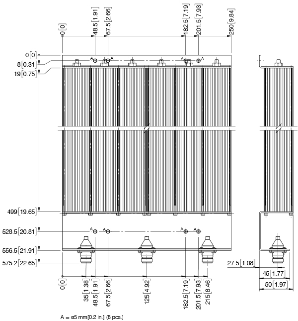 DPF 70!6 150 for 3!4 wave  Long Dimension