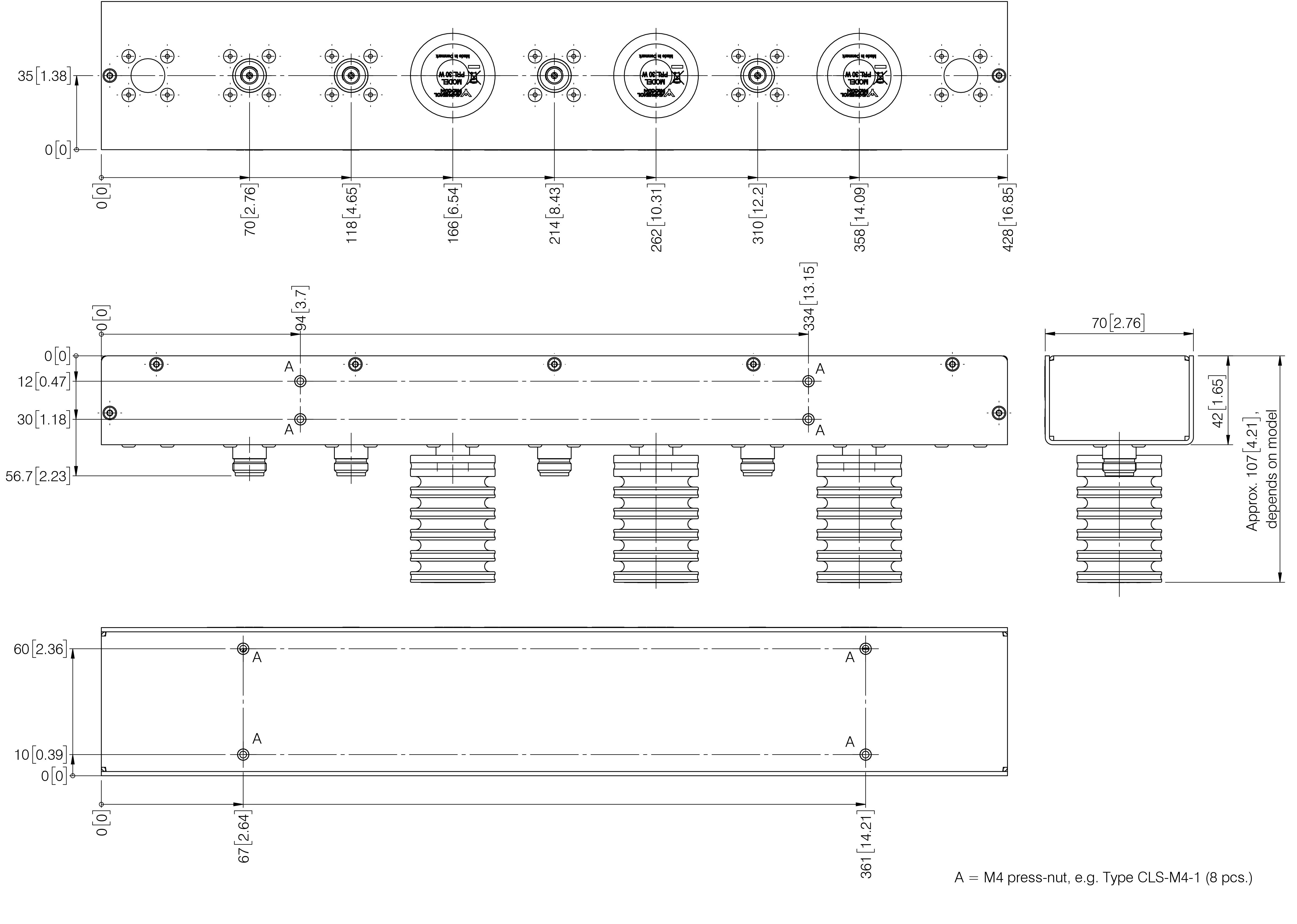 PRO PHY450 3 380 470  Mounting details