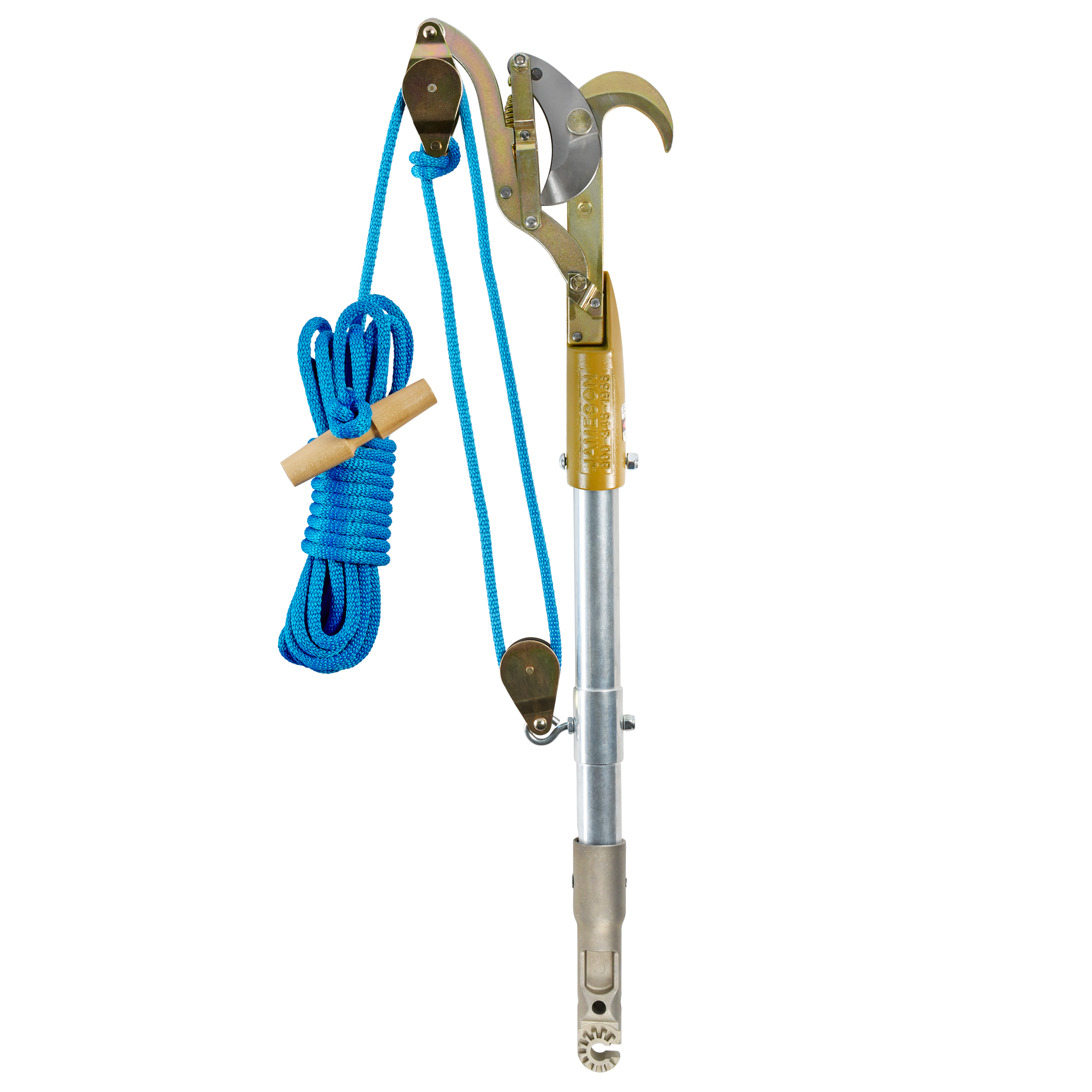 Big Mouth 1.75 in Cut-Safe Pruner, Double Pulley, Universal Adaptor, Rope
