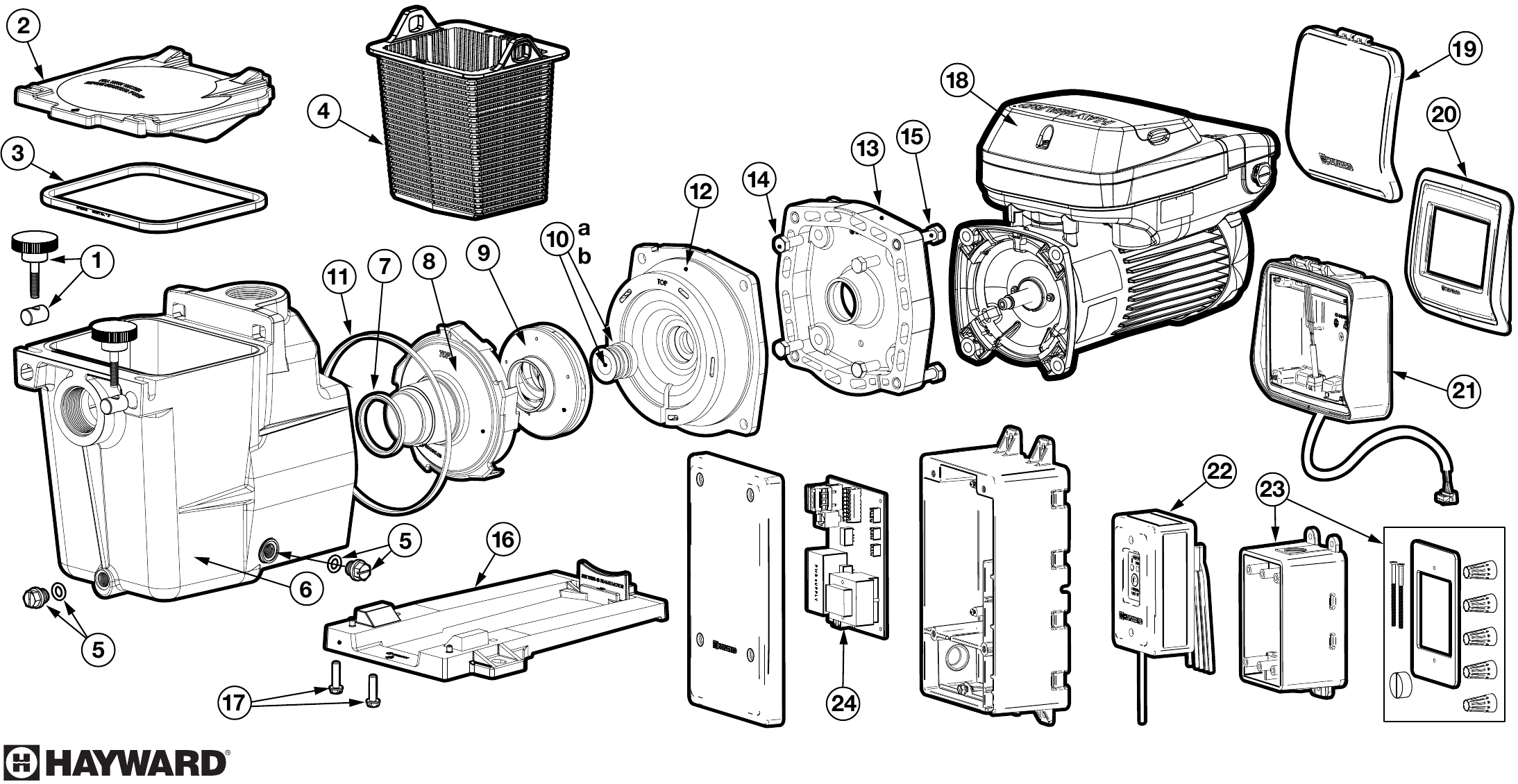 Super Pump VS 700 Omni Pump - Hayward Parts Diagram