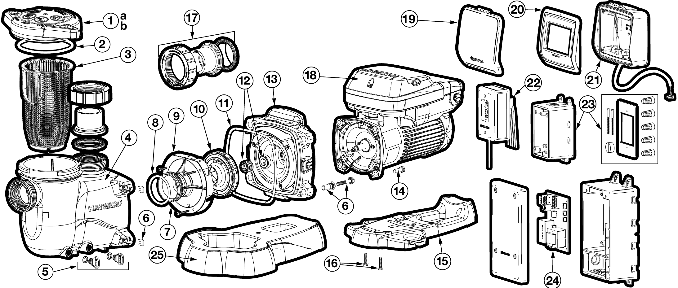 MaxFlo VS 500 Omni Pump - Hayward Parts Diagram