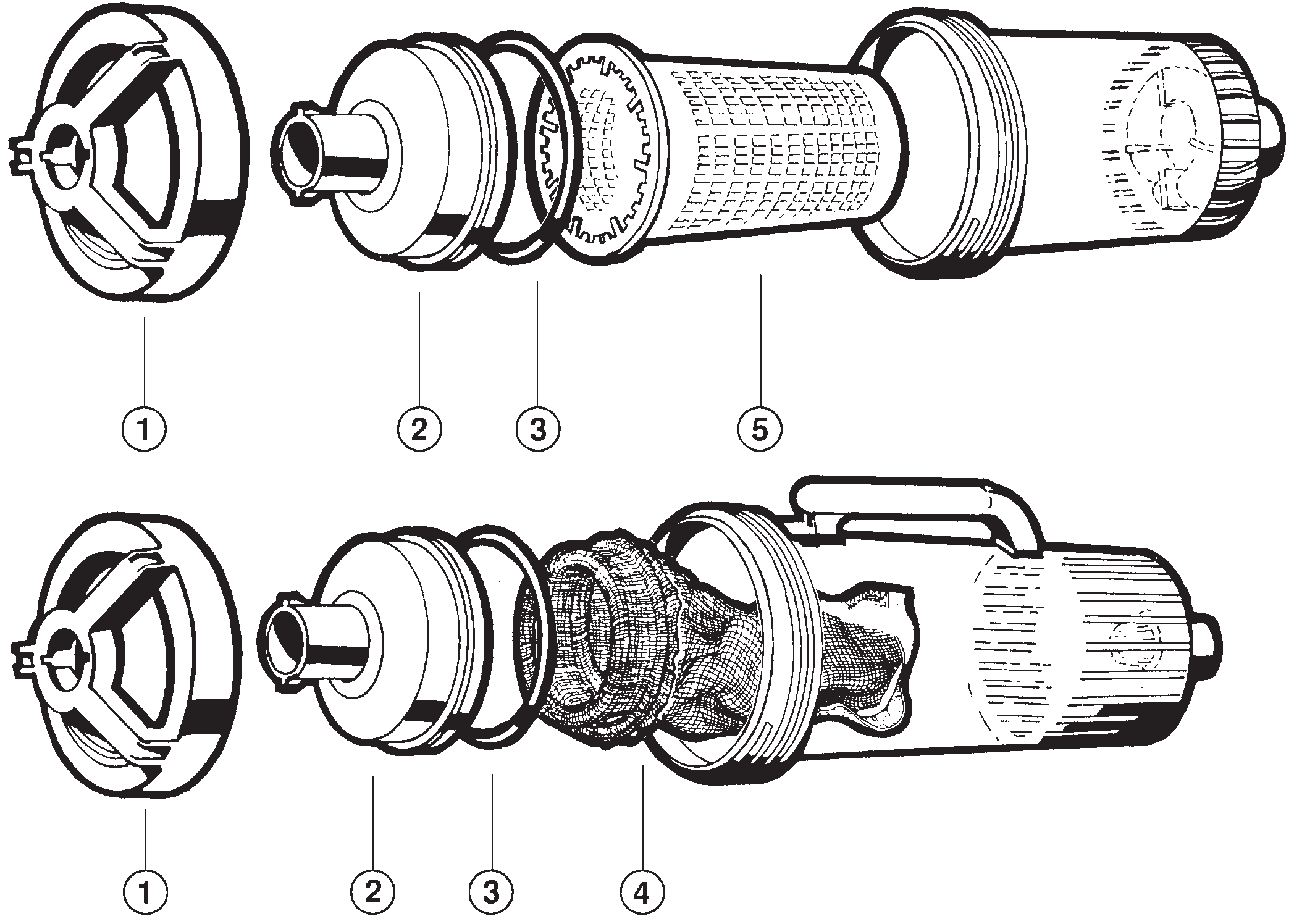 Leaf Canisters (W560, W530) - Hayward Parts Diagram