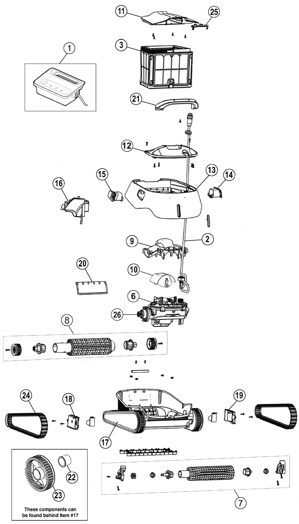 Prowler 920 / Warrior SE - Pentair Parts Diagram