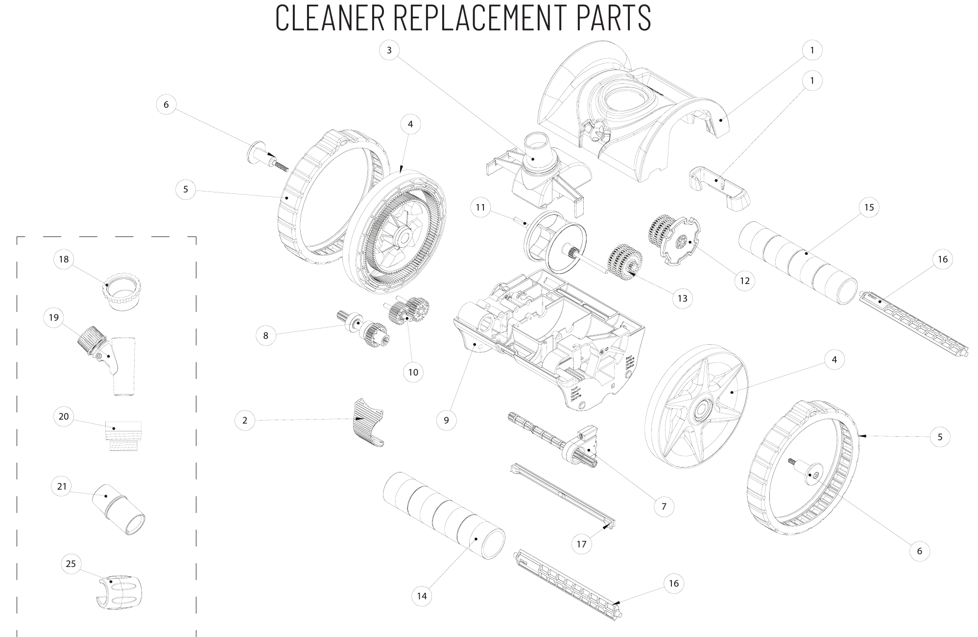 Pentair Rebel (Before 2018) - Pentair Parts Diagram
