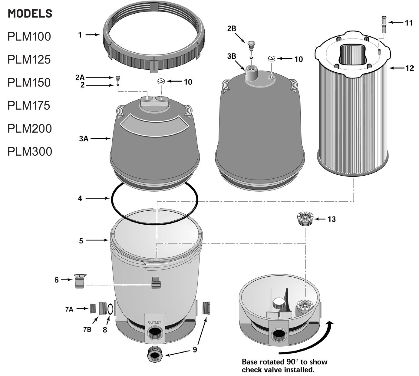 System:2 Modular Media Filters - Pentair Parts Diagram