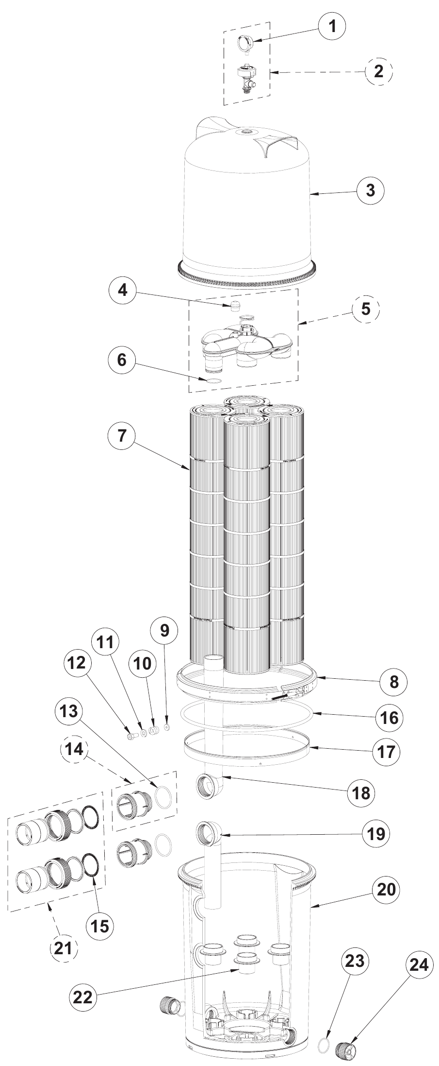 FullFloXF C-Series - Pentair Parts Diagram