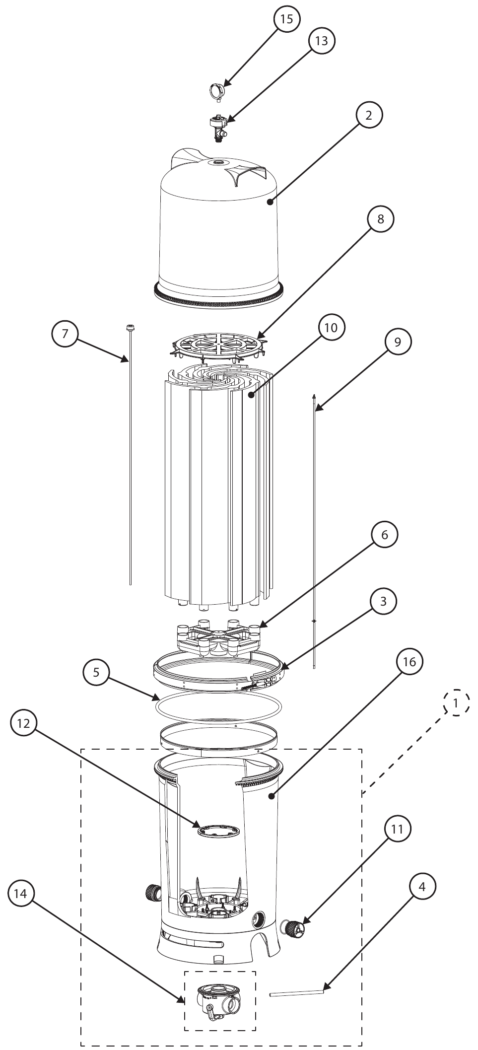FullFloXF FV-Series - Pentair Parts Diagram
