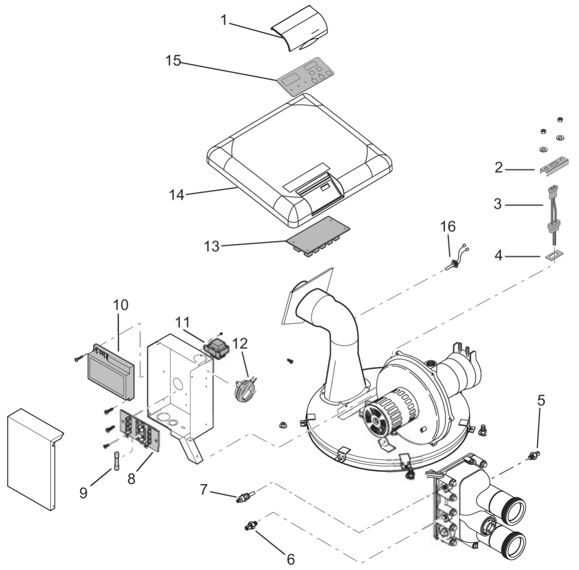 MasterTemp Heater - Pentair Parts Diagram