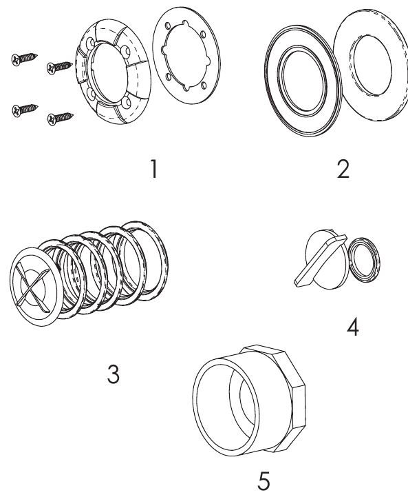 GloBrite White & Color LED Lights - Pentair Parts Diagram