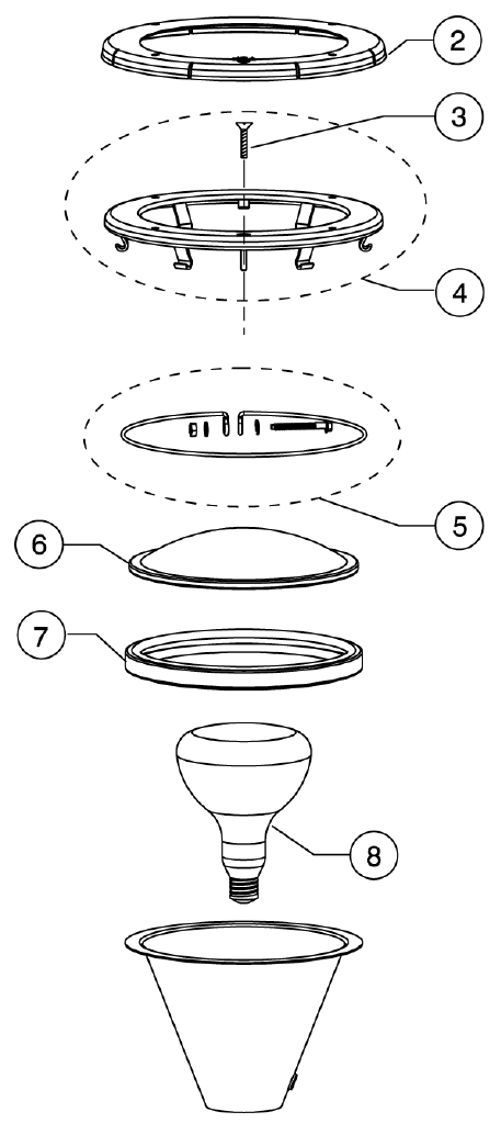 Amerlite Lights - Pentair Parts Diagram