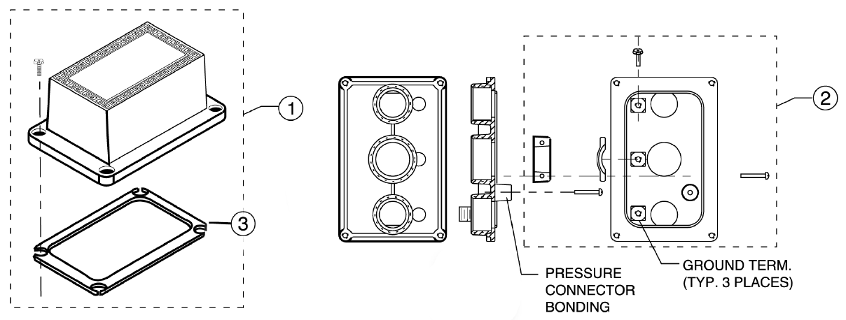 Lighting Junction Box - Pentair Parts Diagram