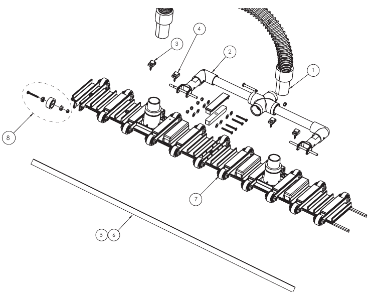 Super ProVac Flexible Vacuum (241) - Pentair Parts Diagram