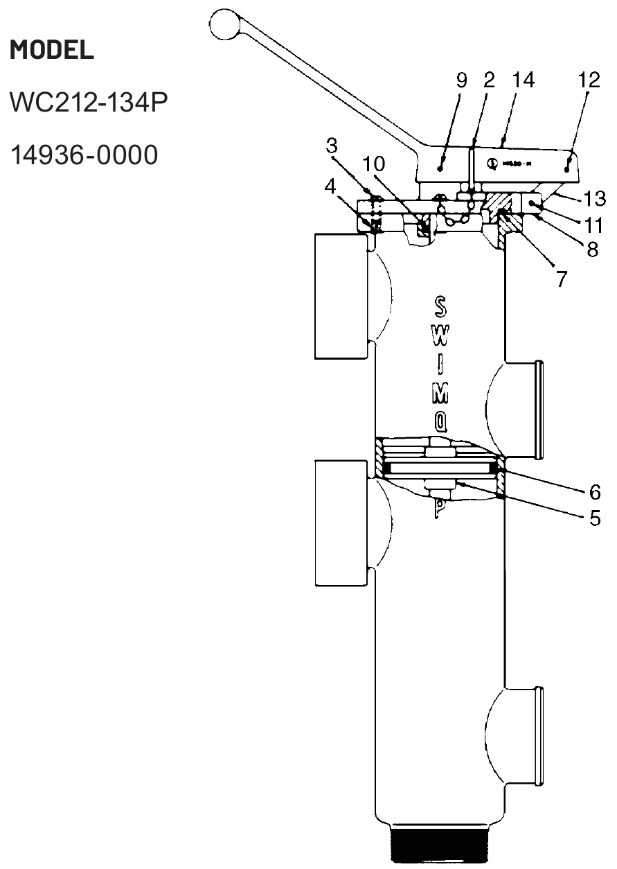 Pentair Plastic Slide Valve - Pentair Parts Diagram
