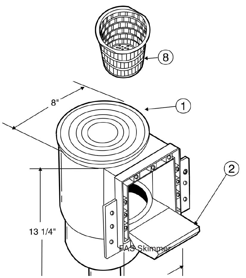 Pentair Above Ground Skimmers - Pentair Parts Diagram