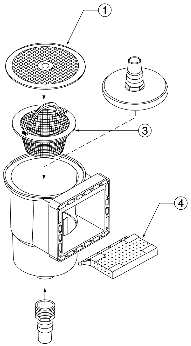 HydroSkim Skimmer - Pentair Parts Diagram