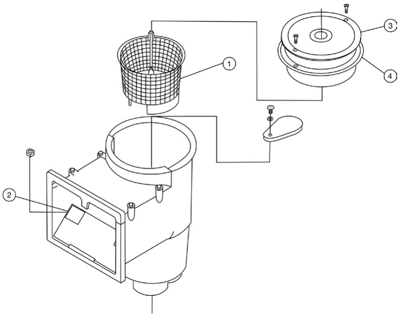 SkimClean Skimmers - Pentair Parts Diagram