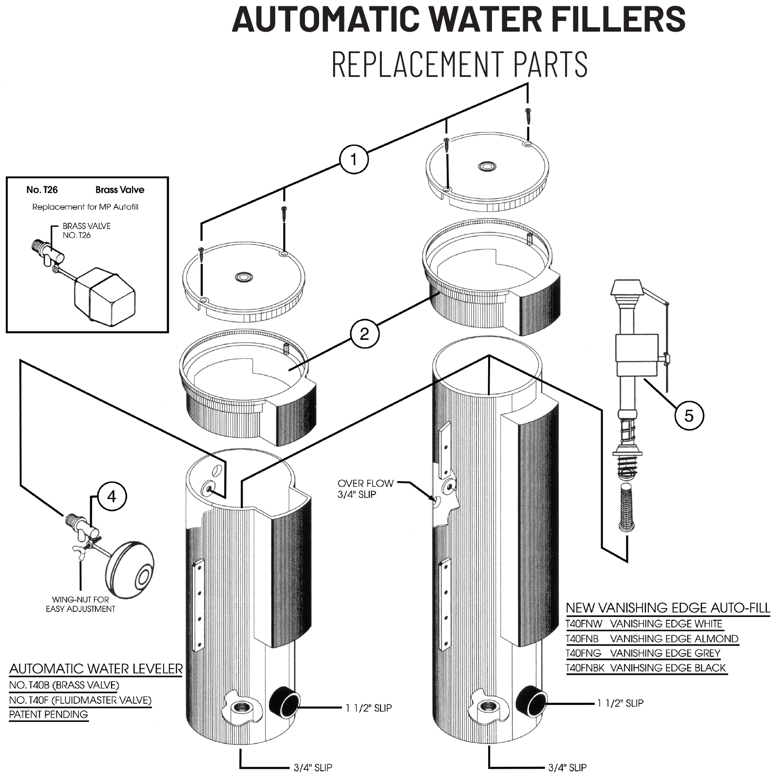 Pentair Automatic Water Filler - Pentair Parts Diagram