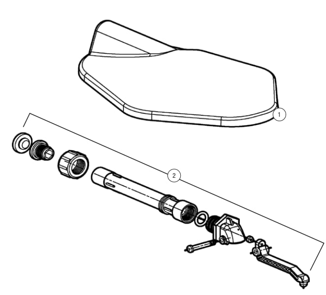 AquaLevel New Construction Water Leveler - CMP Parts Diagram