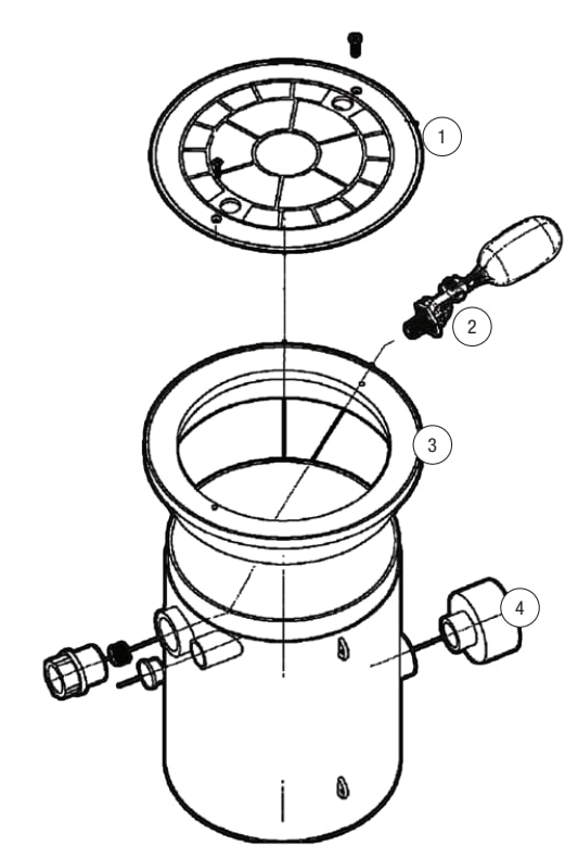 AquaLevel - Portable Water Leveler - CMP Parts Diagram