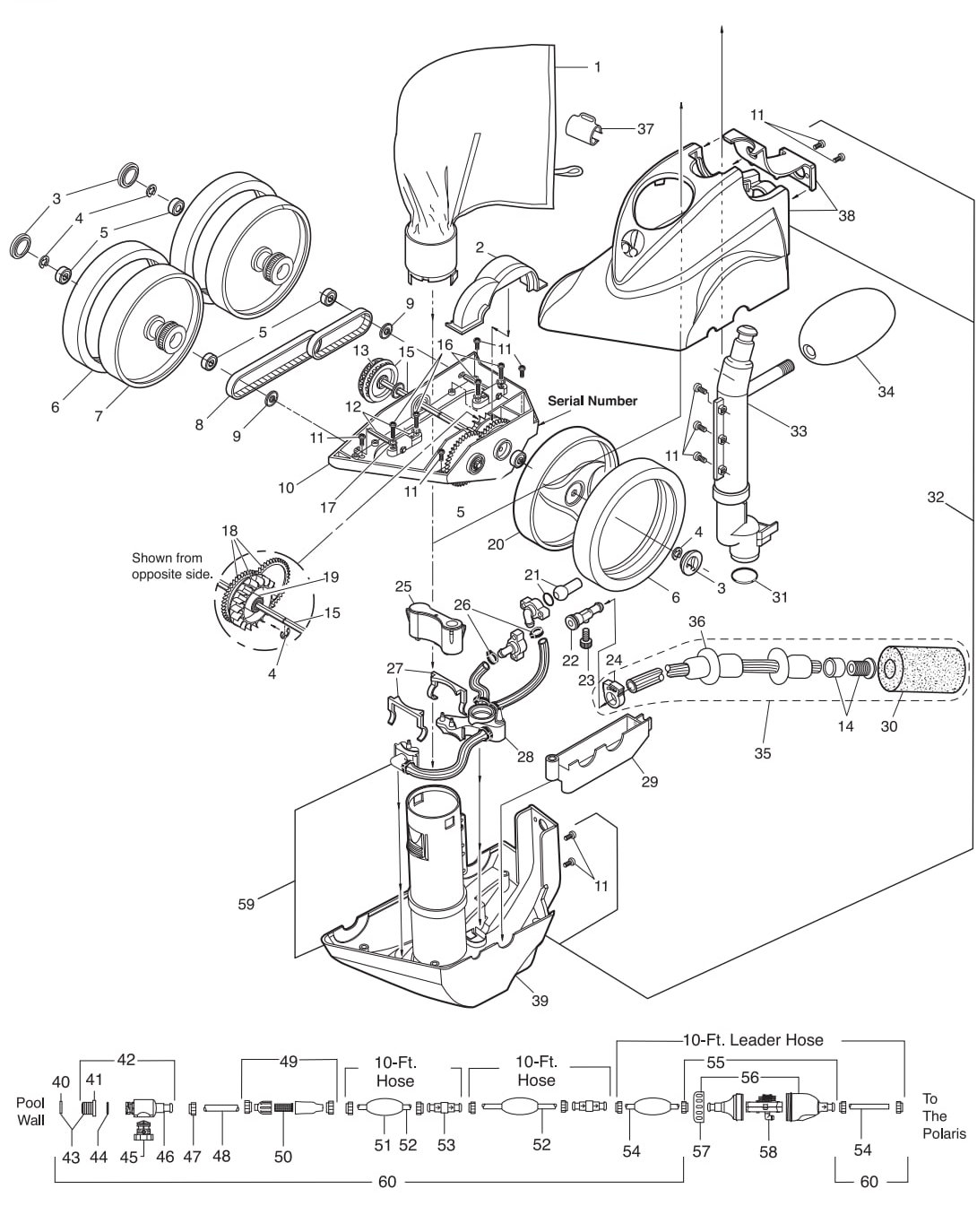 Polaris Vac-Sweep 380 - Polaris Parts Diagram