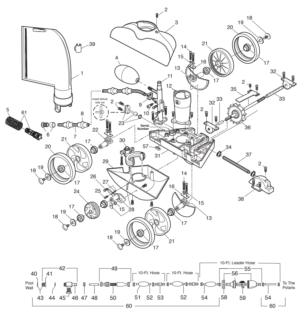 Polaris TR28P - Polaris Parts Diagram