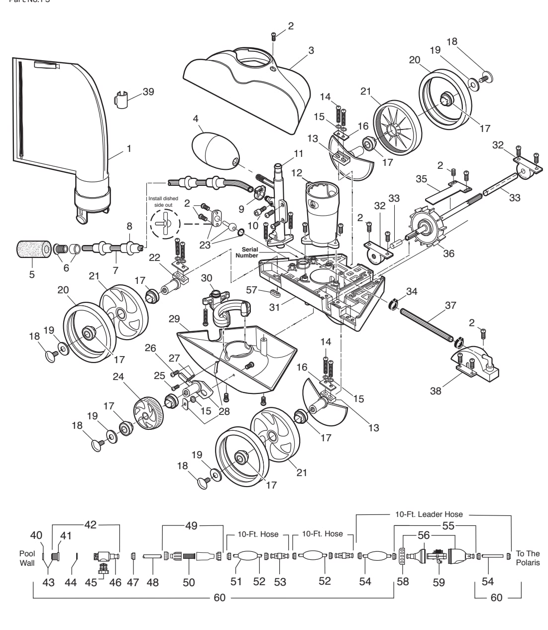 Polaris Vac-Sweep 280 - Polaris Parts Diagram