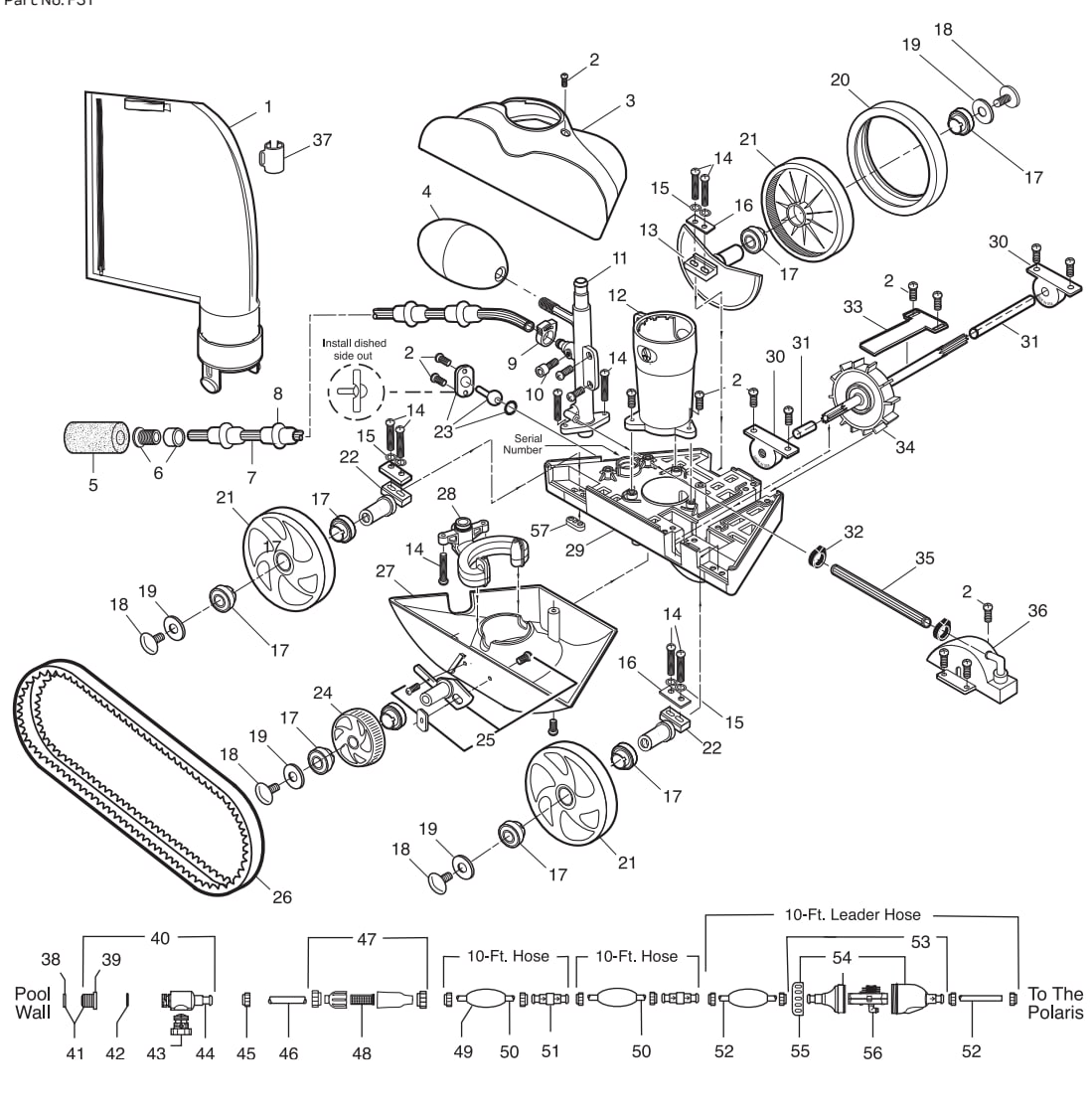 Polaris 280 TankTrax - Polaris Parts Diagram