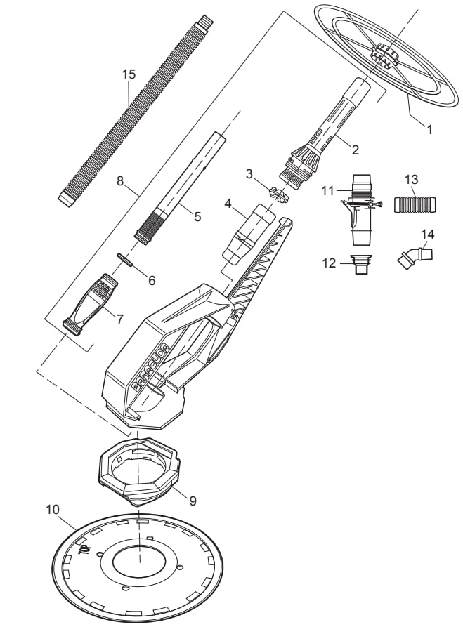 Baracuda 1500 - Zodiac Parts Diagram