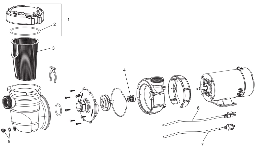 Polaris Forza Above-Ground Pool Pumps - Polaris Parts Diagram