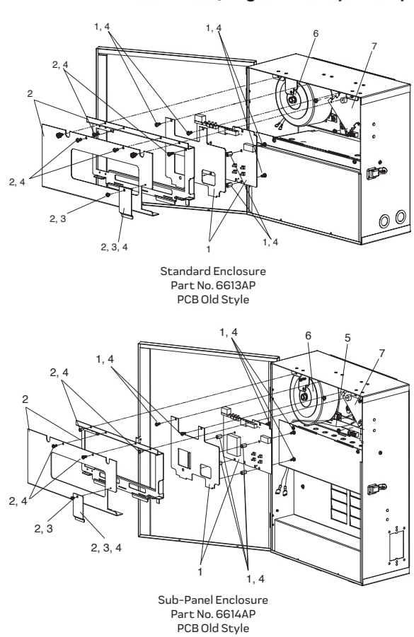 Power Center - Sub-Panel Enclosure Breaker Mount Plate (Discontinued) - Jandy Parts Diagram