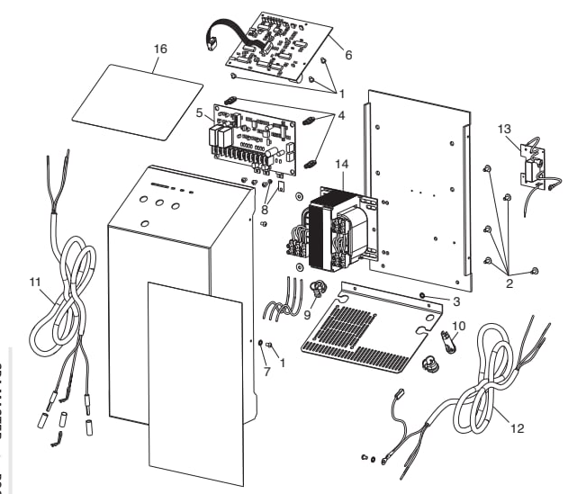 LM2 Series Power Pack - Jandy Parts Diagram