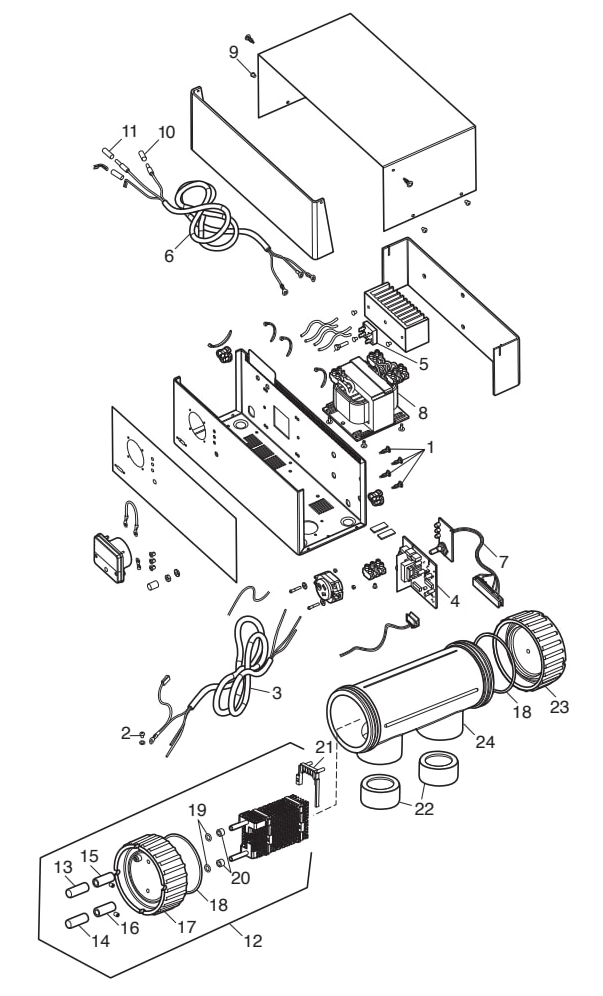 C Series Power Pack & Cell - Zodiac Parts Diagram