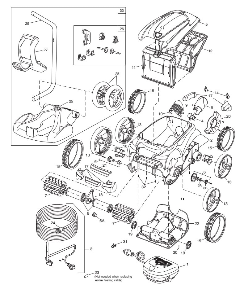 Polaris 9400 Sport Robotic (Discontinued) - Polaris Parts Diagram