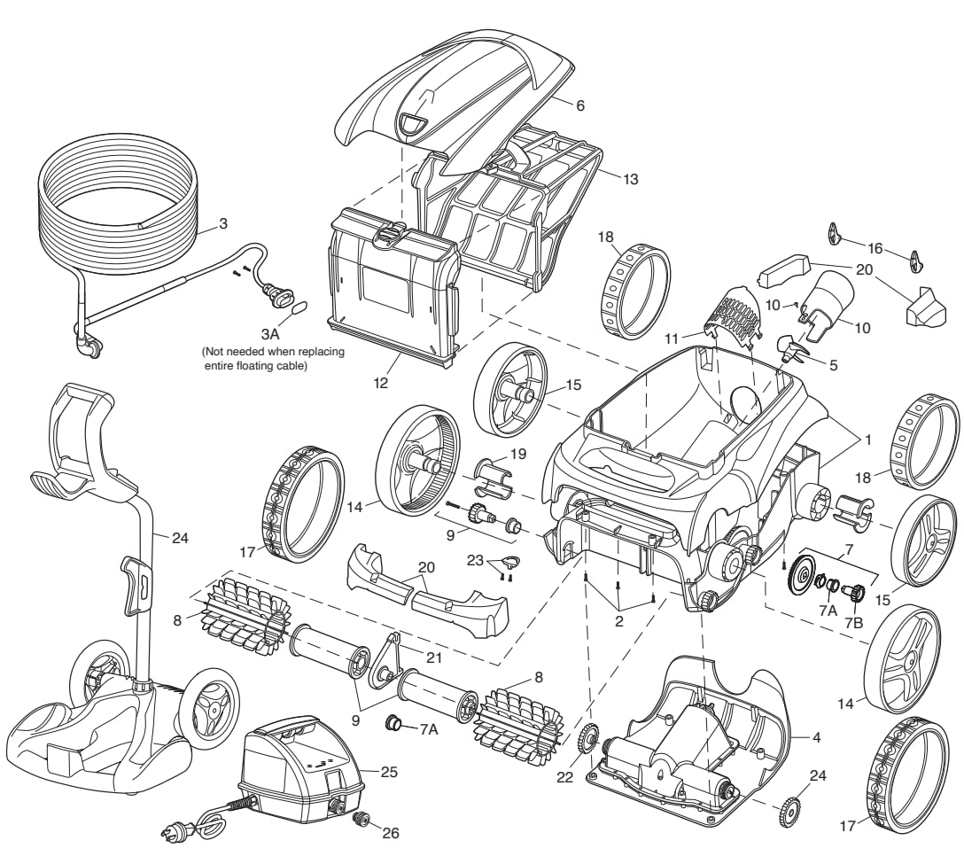 Polaris 9300 Sport Robotic (Discontinued) - Polaris Parts Diagram