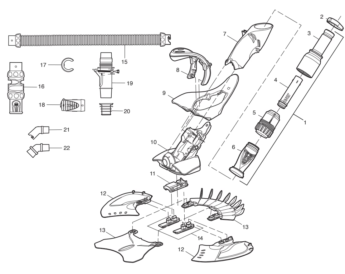 Zodiac X7 Quattro - Zodiac Parts Diagram