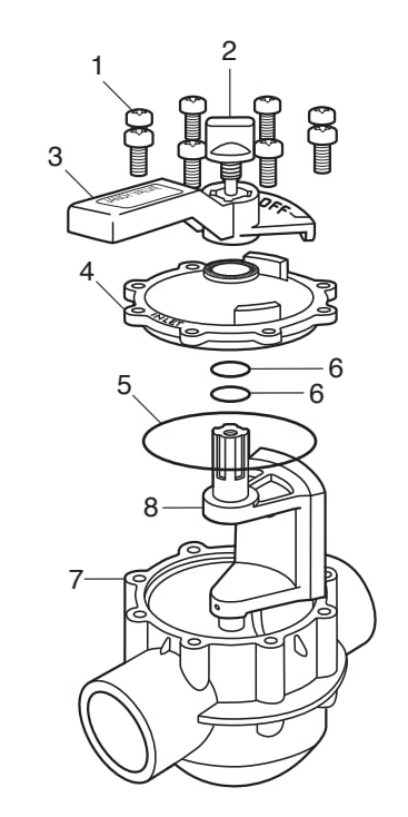 Never Lube Jandy Valve, Standard Diverter (1.5