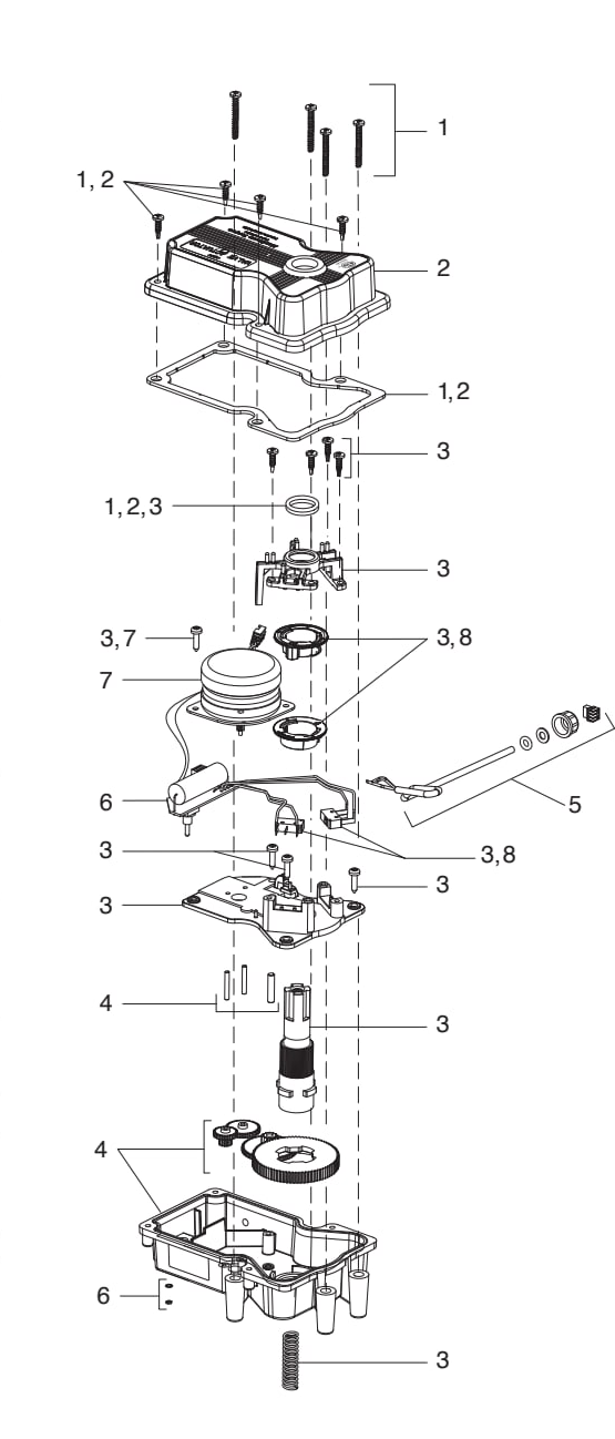 Jandy Valve Actuators - Jandy Parts Diagram