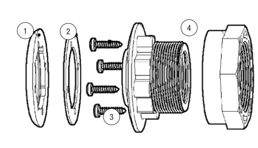 Vinyl Pool Fitting - Fluidra Parts Diagram