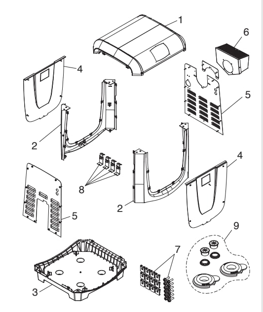 JXi Heater (Mfg. 2014—Present) - Jandy Parts Diagram
