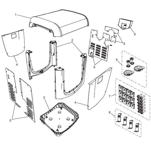 JXiQ ASME Compliant Heater - Jandy Parts Diagram