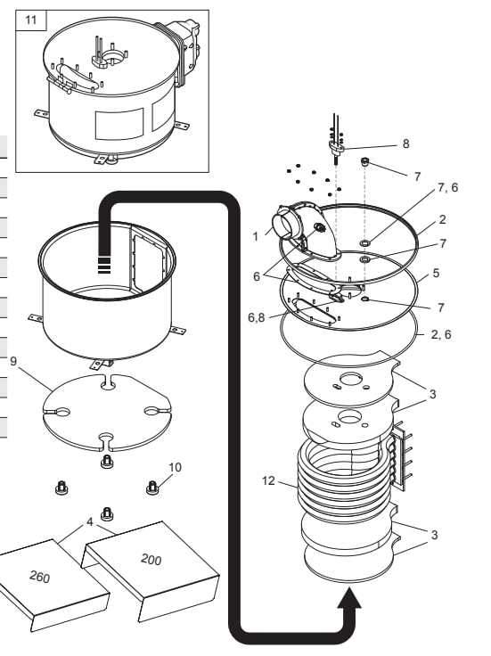 Jxi ASME Compliant Heater - Jandy Parts Diagram