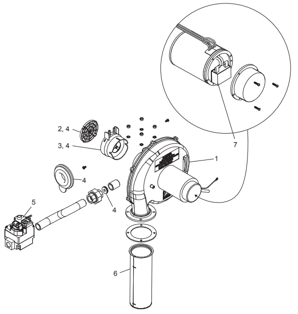 Jxi ASME Compliant Heater - Jandy Parts Diagram