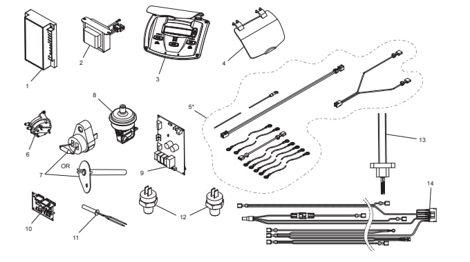 Jxi ASME Compliant Heater - Jandy Parts Diagram