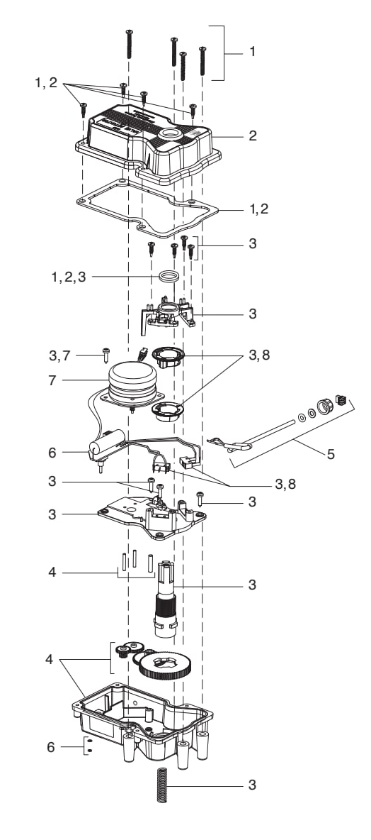 Jandy Valve Actuator JVA 4424 - Jandy Parts Diagram