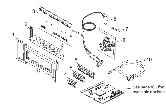 Power Center Printed Circuit Board and Bezel - Low Voltage - Jandy Parts Diagram