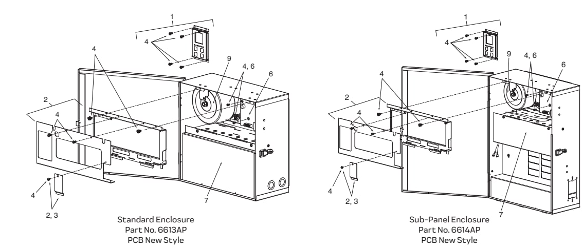 PureLink Power Centers (Small Front Style PCB after 2/2008) - Jandy Parts Diagram