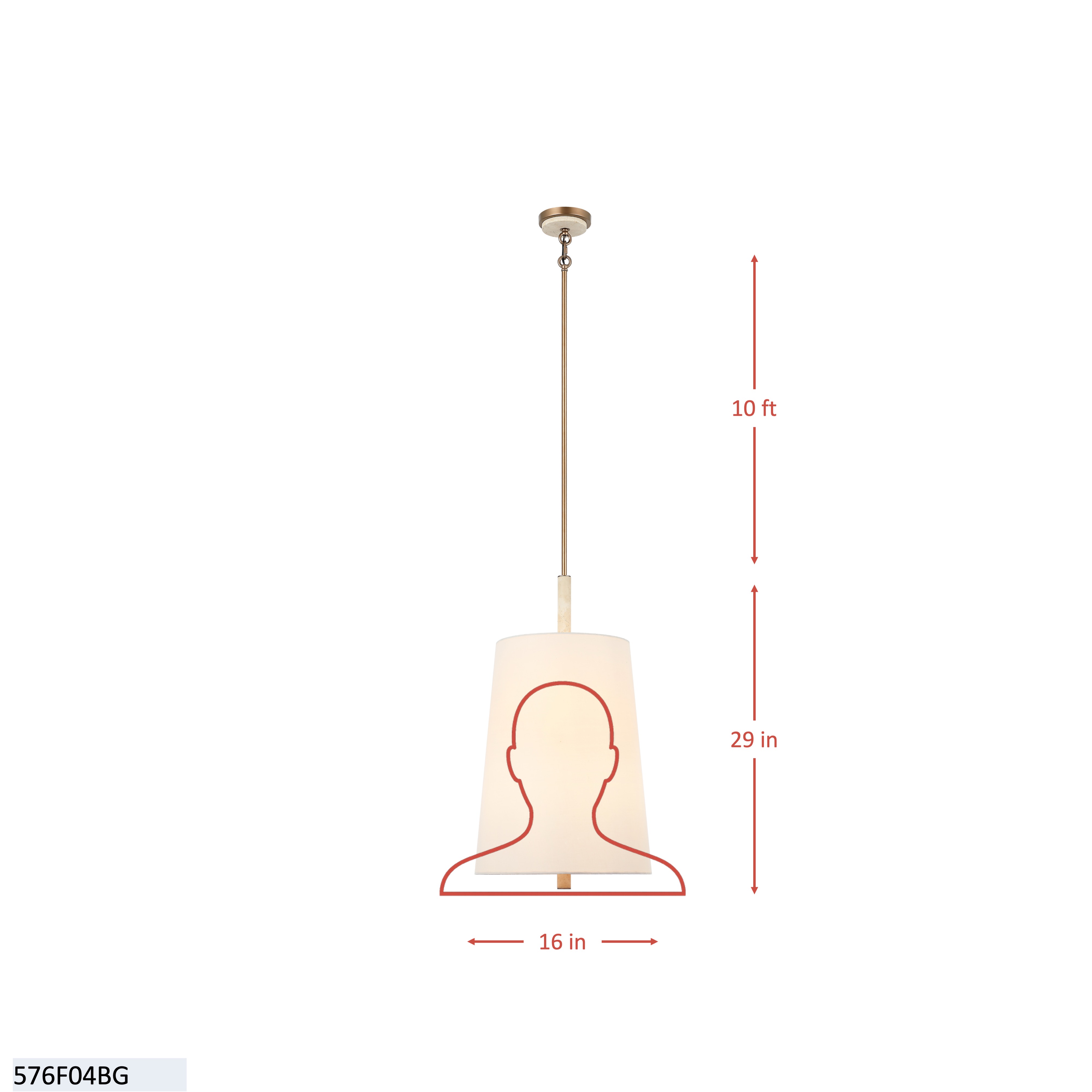 Rockford 6 Light Foyer and Entryway Pendant dimensions