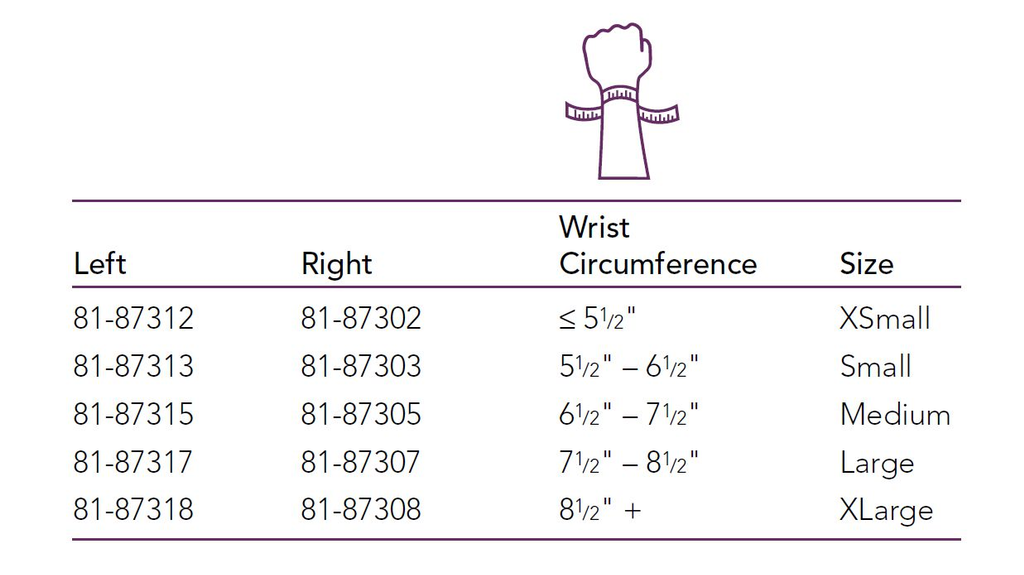 Sizing guide