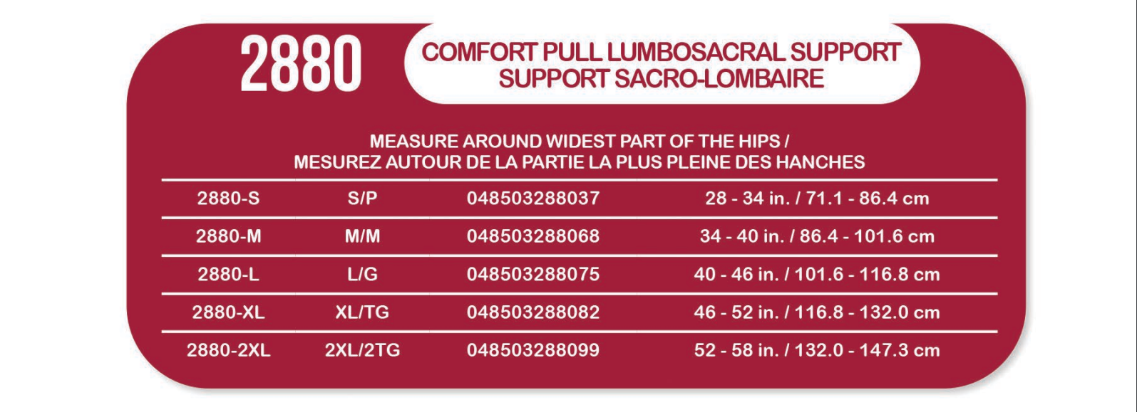 Sizing guide